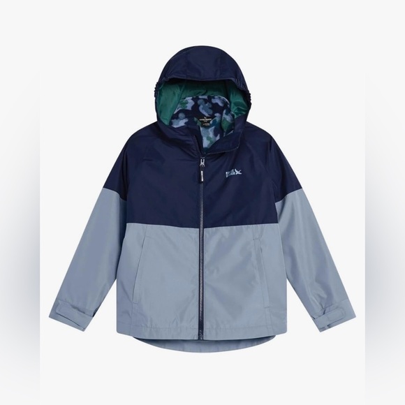 NWT Eddie Bauer Kids Green Camo and Blue 3 in 1 Light Weight Jacket Size M 10/12 - Picture 4 of 10